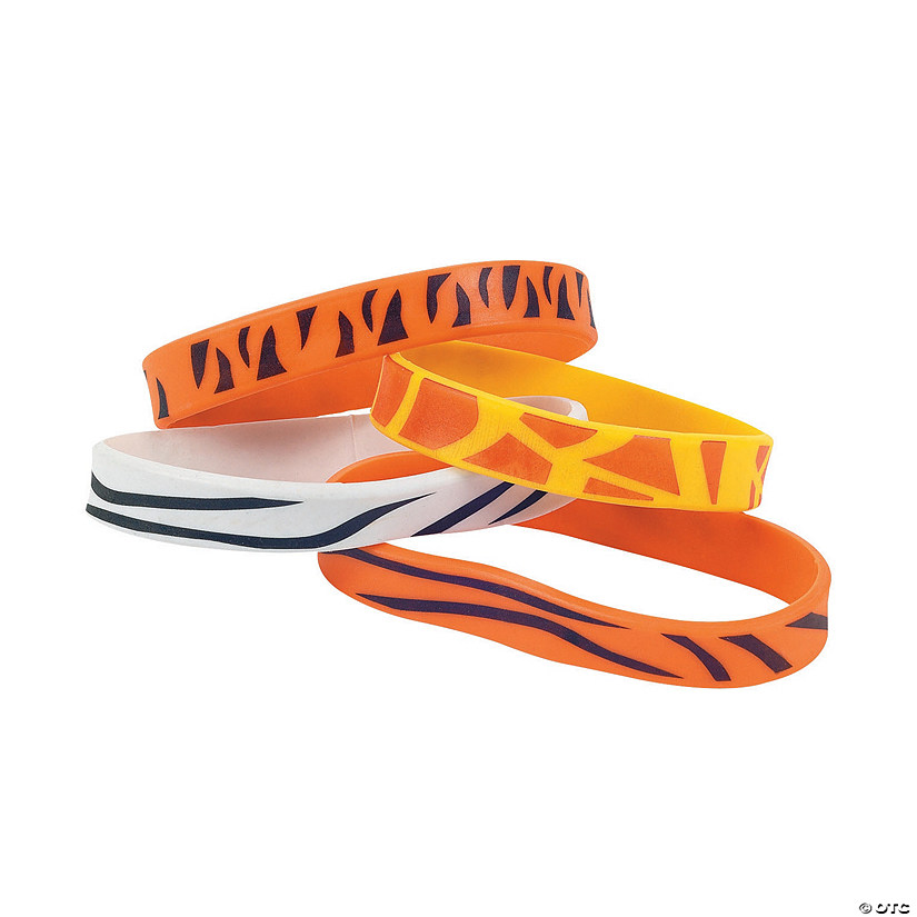 Animal Print Rubber Bracelets - 12 Pc. Image