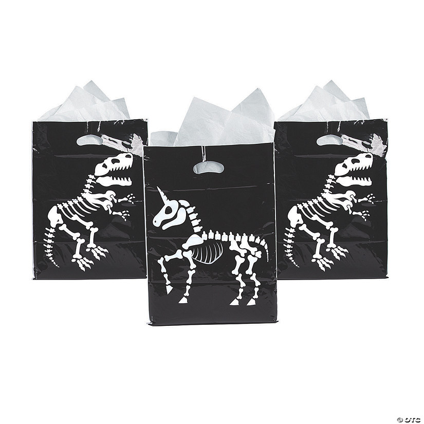 Animal Skeleton Trick-or-Treat Goody Bags - 50 Pc. Image