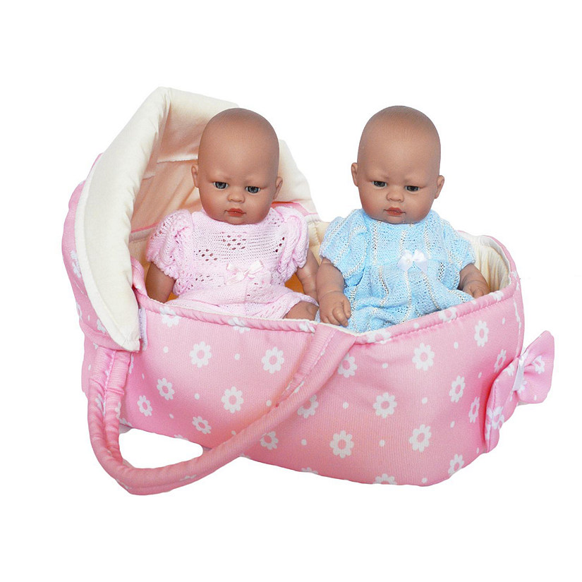 Ann Lauren Dolls Twin Baby Dolls in Bassinet Image