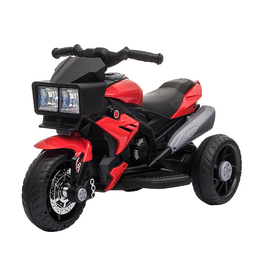 Aosom 6V Kids Motorcycle Electric Ride On w/ Music Red Image