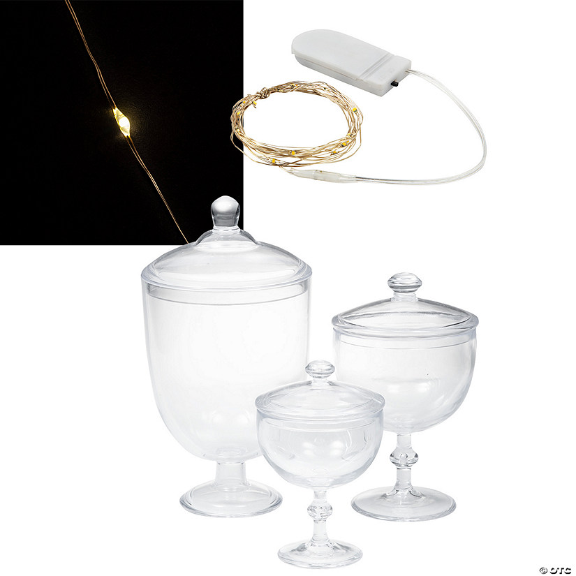 Apothecary Jars & Fairy Lights Kit - 15 Pc. Image