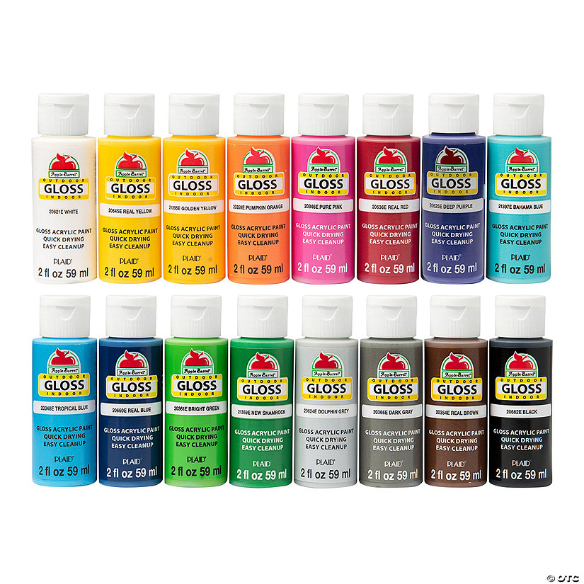 Apple Barrel ® Gloss Paint Set 16 Pc.