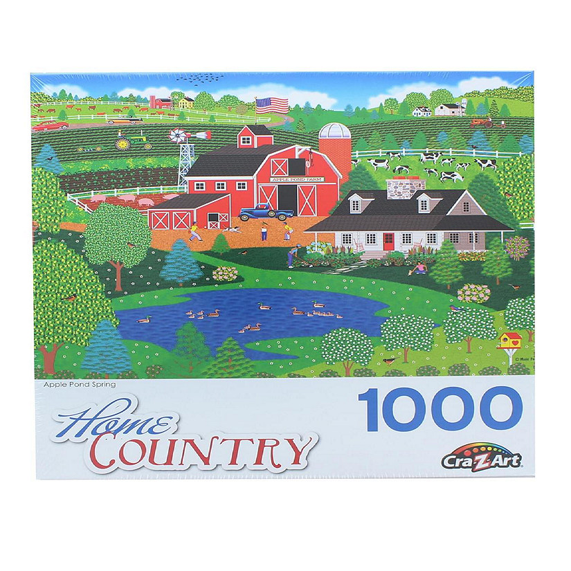 Apple Pond Spring 1000 Piece Jigsaw Puzzle Image