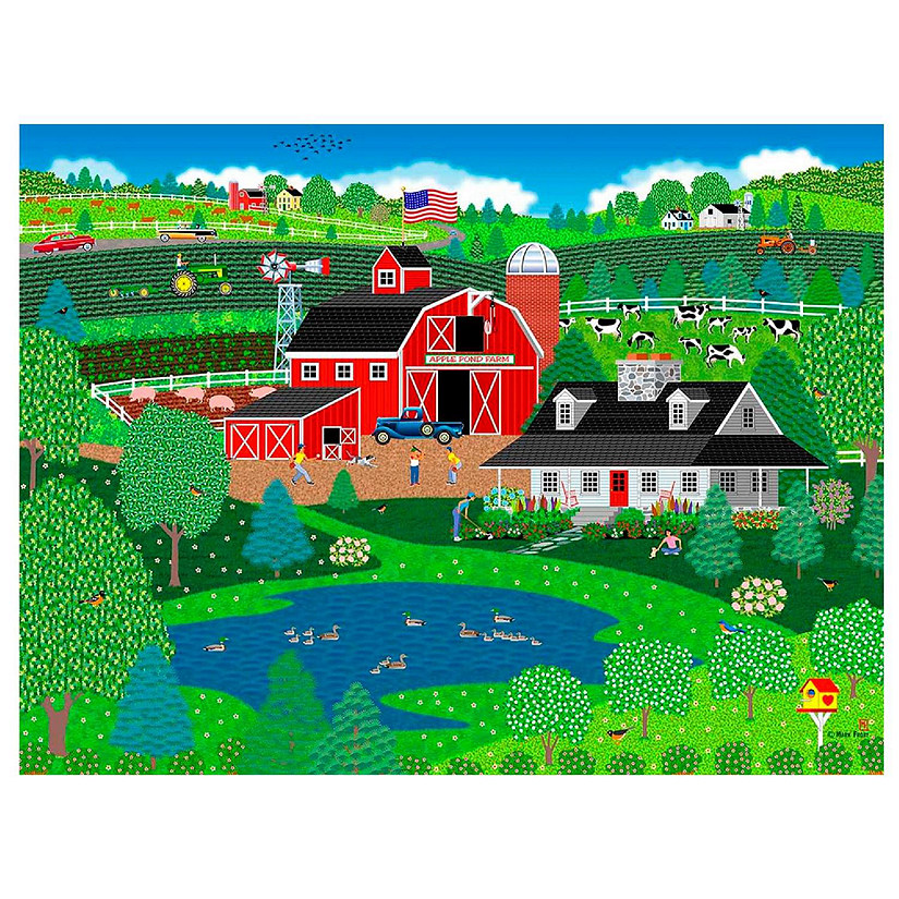 Apple Pond Spring 300 Piece Jigsaw Puzzle Image