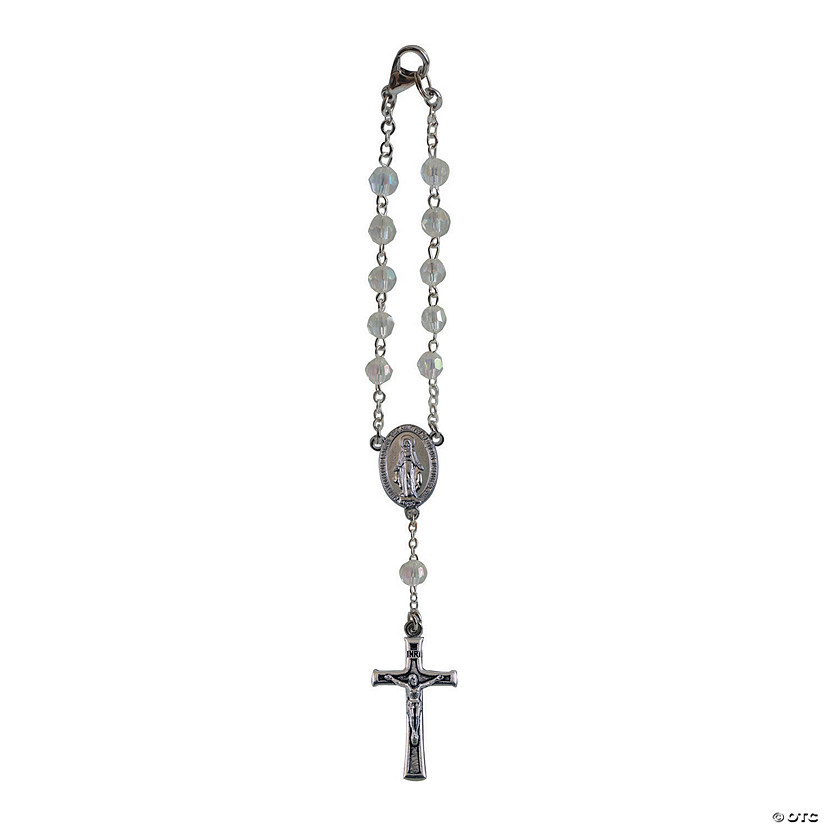 April Birthstone Car Rosary Image