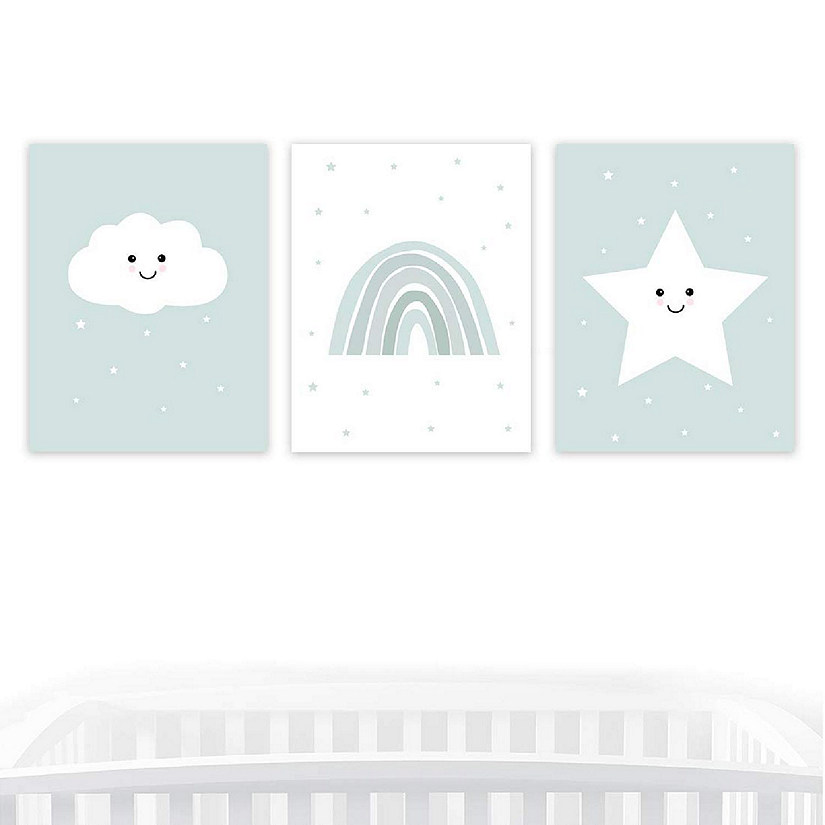 Aqua Cloud Rainbow Prints 8.5x11in 3pk Image
