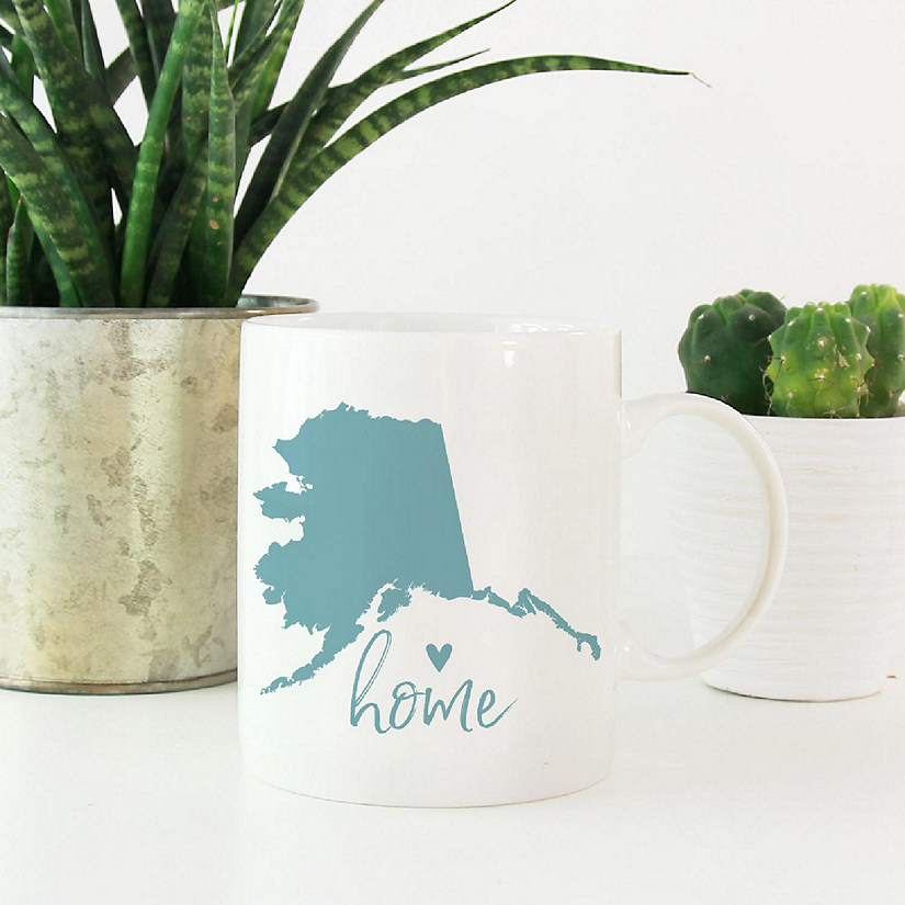 Aqua Home Heart Alaska Ceramic Mug Image