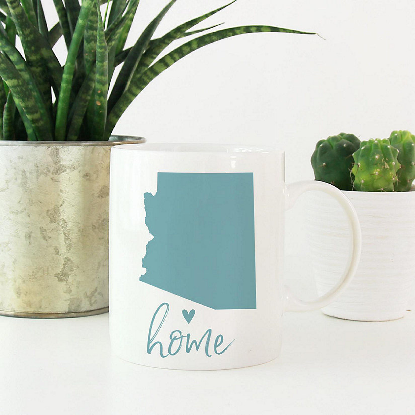 Aqua Home Heart Arizona Ceramic Mug Image