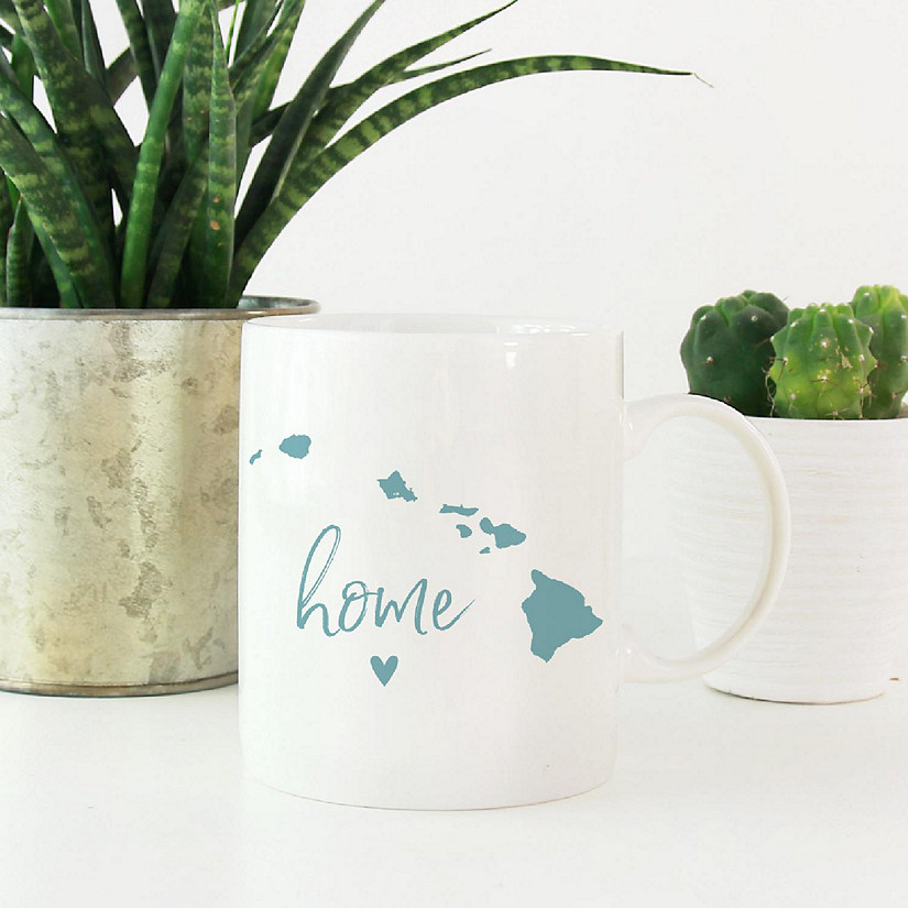 Aqua Home Heart Hawaii Ceramic Mug Image