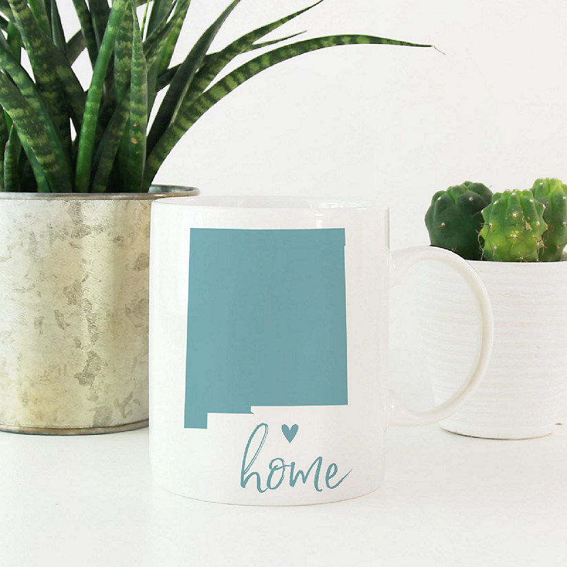 Aqua Home Heart New Mexico Ceramic Mug Image