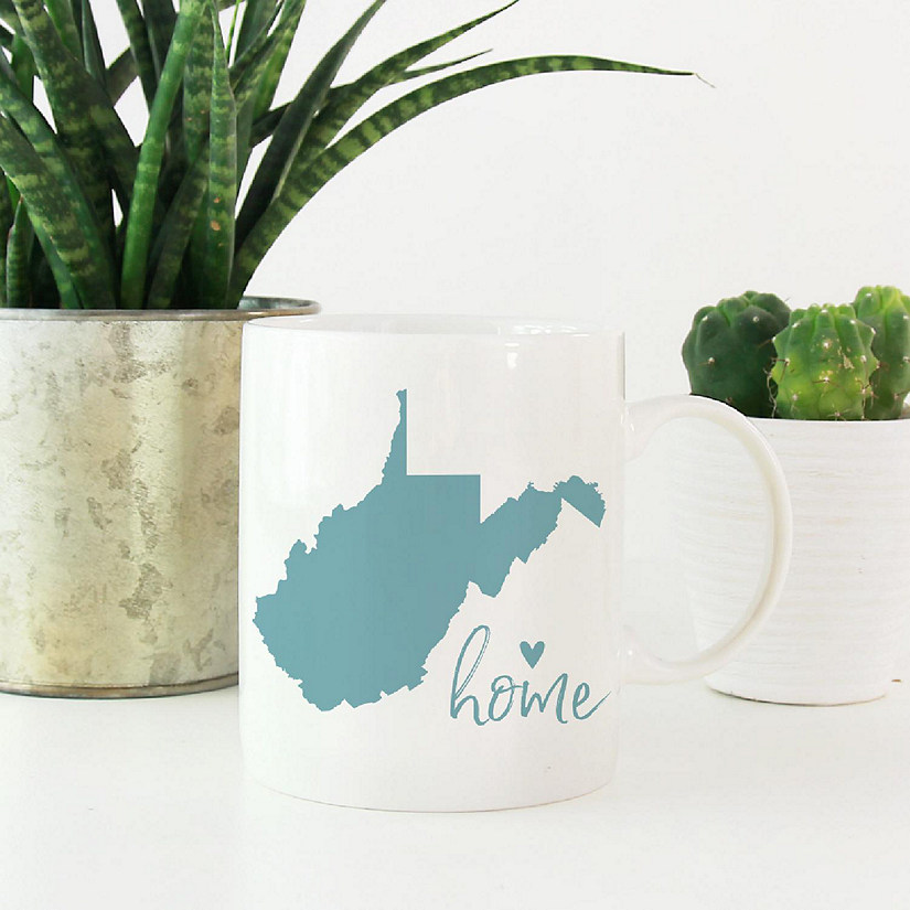 Aqua Home Heart West VA Ceramic Mug Image