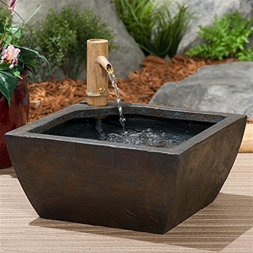Aquascape Aquatic Patio Pond Water Garden with Bamboo Fountain, 16-Inch 78197 Image