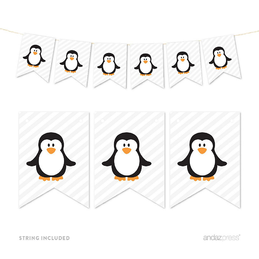Arctic Penguin Banner - 4 x 5.5 Inch Image