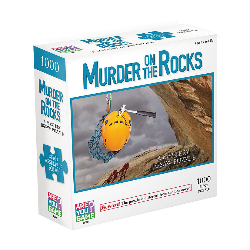 AreYouGame.com Murder on the Rocks Classic Mystery Jigsaw Puzzle: 1000 Pcs Image