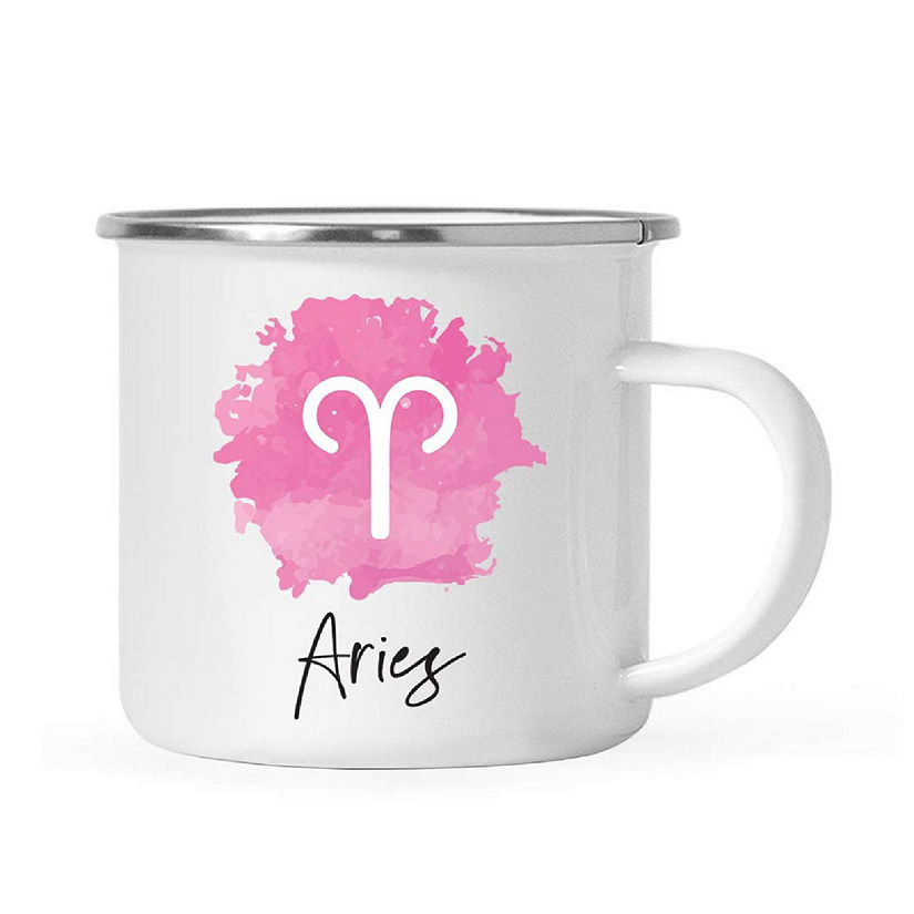 Aries Zodiac Pink 11oz Campfire Mug Image