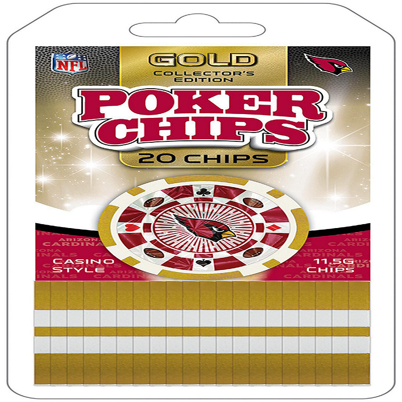 Arizona Cardinals 20 Piece Poker Chips Image