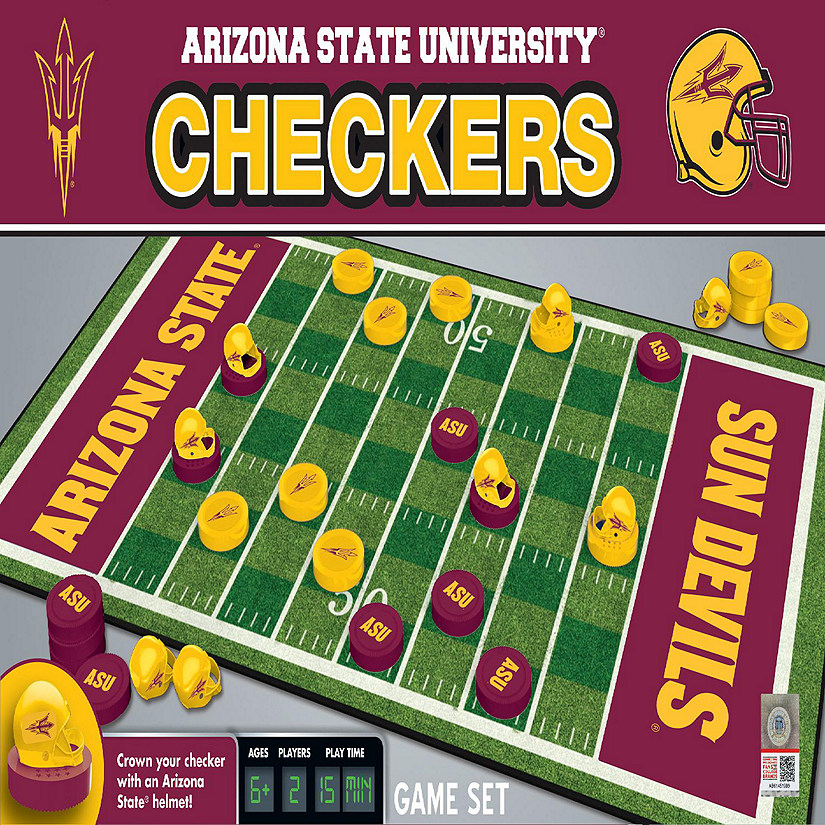 Arizona State Sun Devils Checkers Board Game Image