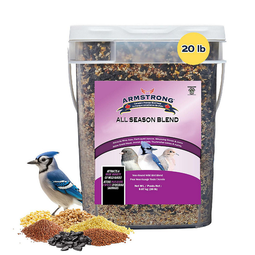Armstrong Wild Bird Food All Season Bird Seed Blend, 20 Pound Pail Image