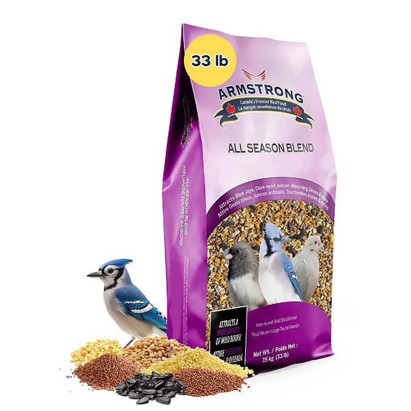 Armstrong Wild Bird Food All Season Bird Seed Blend, 33lbs Image