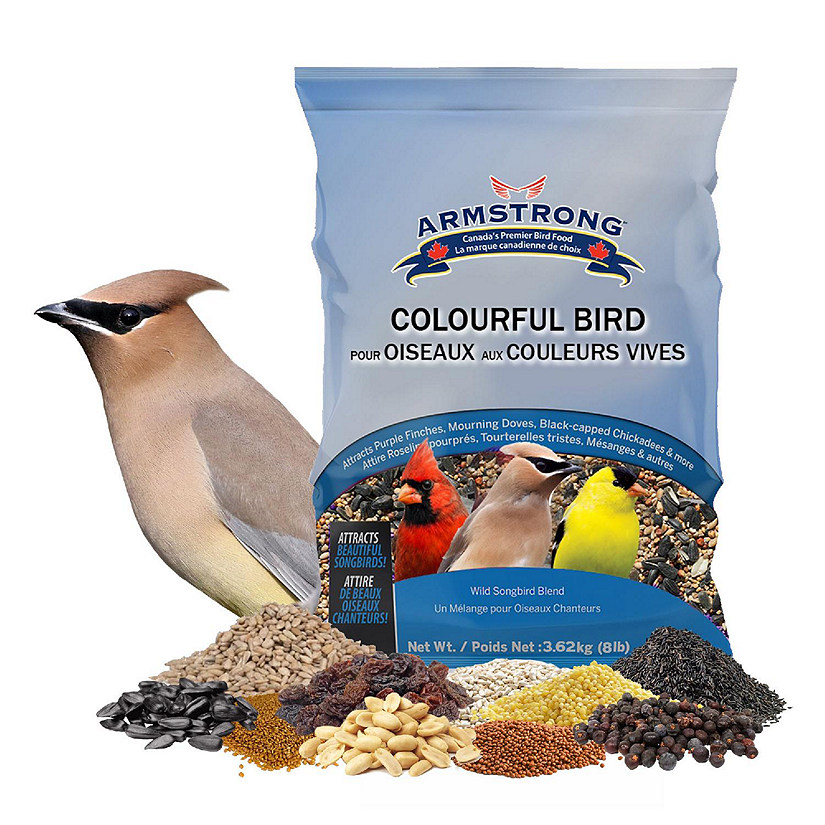 Armstrong Wild Bird Food Colourful Bird Seed Blend, 8lbs Image