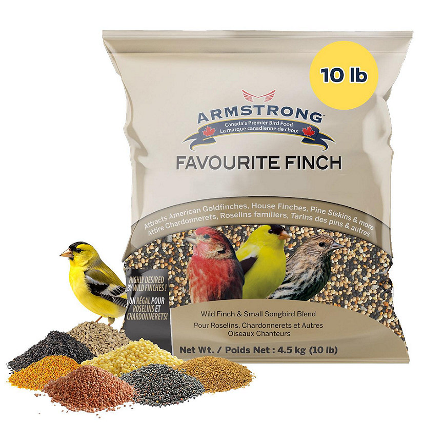 Armstrong Wild Bird Food Favourite Finch Bird Seed Blend For Finches, 10lbs Image