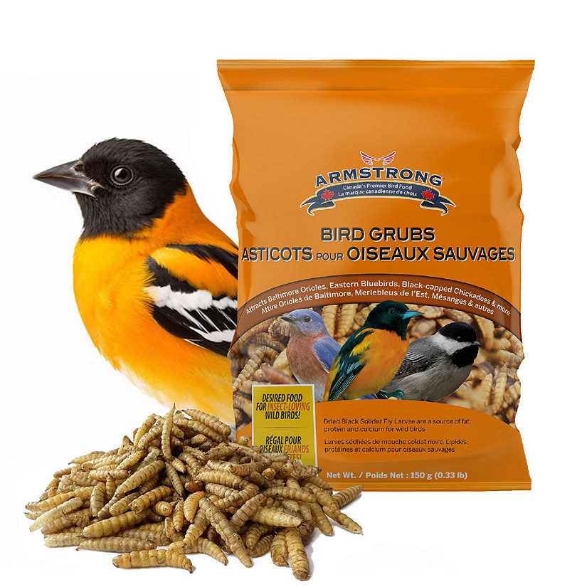 Armstrong Wild Bird Food Mealworm Alternative Bird Grubs, 0.3lbs Image