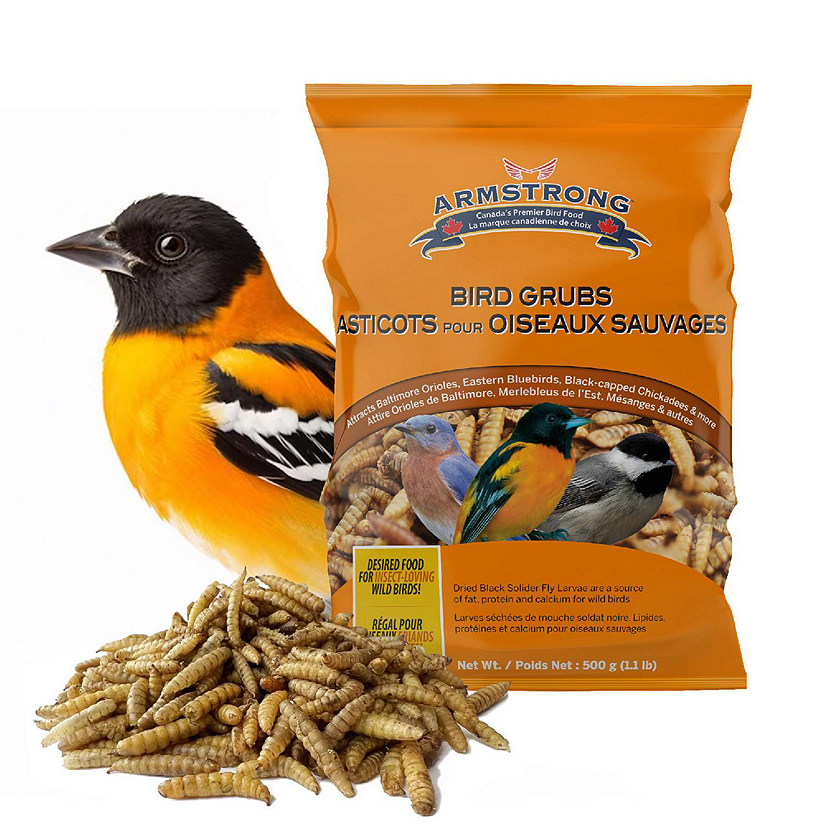 Armstrong Wild Bird Food Mealworm Alternative Bird Grubs, 1.1lbs Image