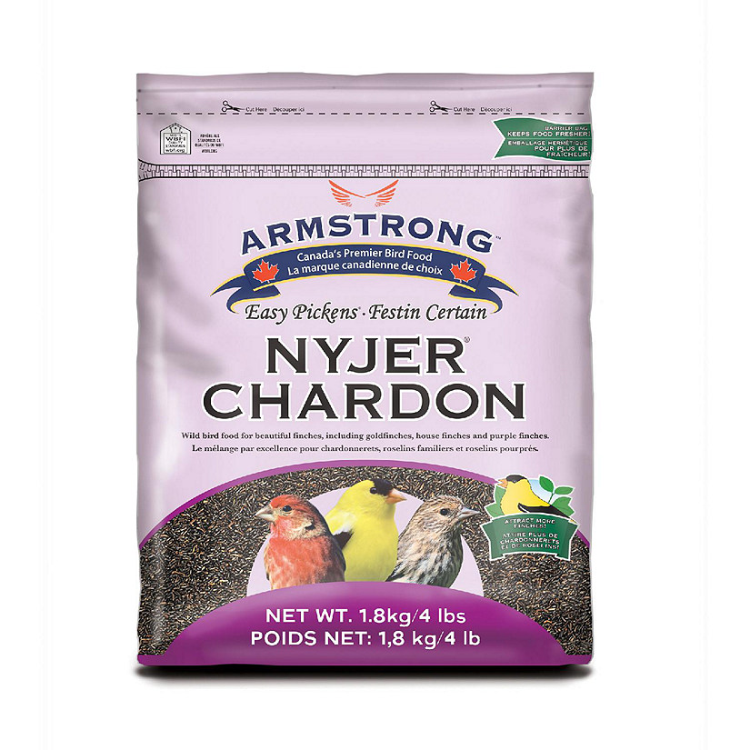 Armstrong Wild Bird Food Nyjer Bird Seed Blend for Finches, 4lbs Image