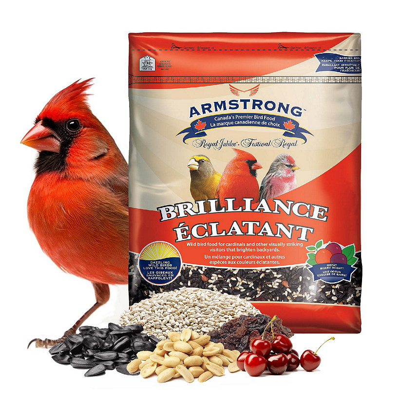 Armstrong Wild Bird Food Royal Jubilee Brilliance Bird Seed Blend For Northern Cardinals, 16lbs Image