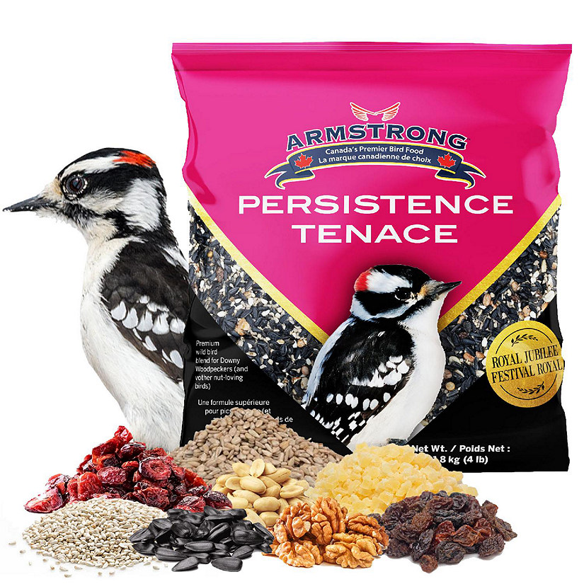 Armstrong Wild Bird Food Royal Jubilee Persistence Bird Seed Blend for Woodpeckers, 4lbs Image