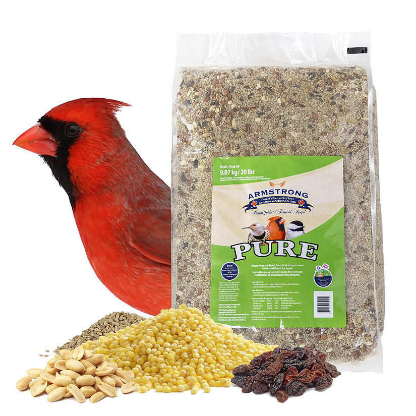 Armstrong Wild Bird Food Royal Jubilee Pure Bird Seed For No Mess or Sprouting, 20lbs Image