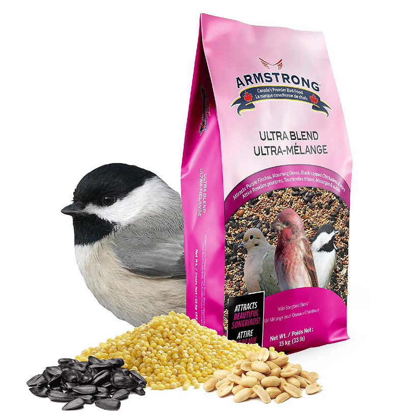 Armstrong Wild Bird Food Ultra Bird Seed Blend for Wild Songbirds, 33lbs Image