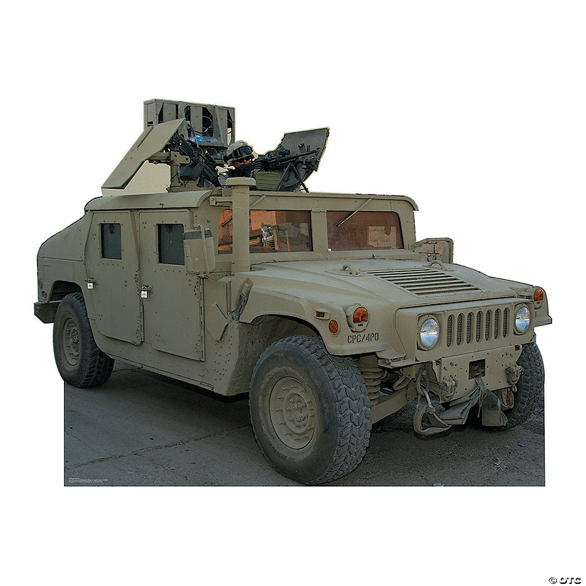 Army Hummer Cardboard Stand-Up Image