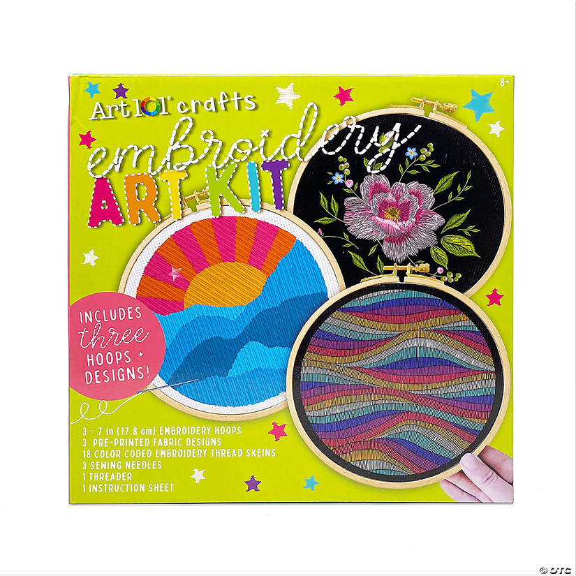 Art 101 Embroidery Art Kit Oriental Trading