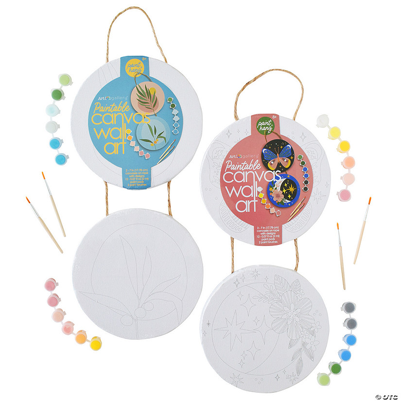 Art 101 Paintable Circle Hanging Canvas Wall Art 2-Pack Image