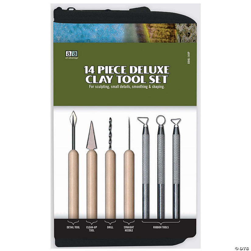 Art Advantage Deluxe Clay Tool Set 14pc&#160; &#160;&#160; &#160; Image
