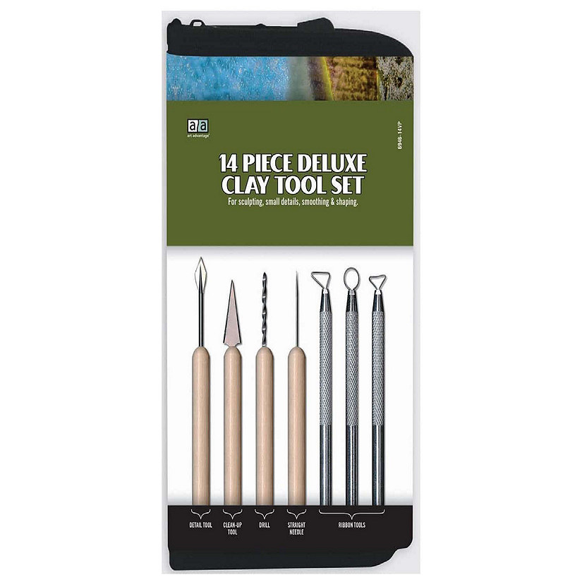 Art Advantage Deluxe Clay Tool Set 14pc
