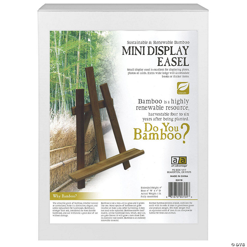 Art Advantage Easel Mini Display Bamboo&#160; &#160;&#160; &#160; Image