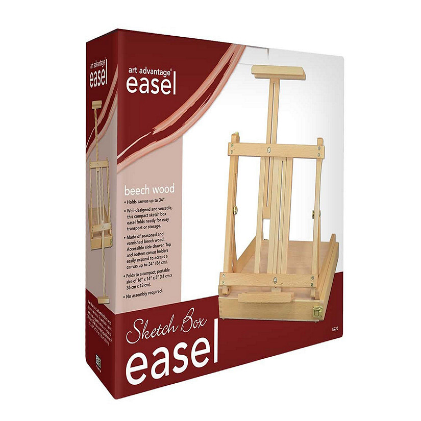 Art Advantage Easel Sketch Box Beechwood   Art Advantage Easel Sketch Box Beechwood~14291759$NOWA$