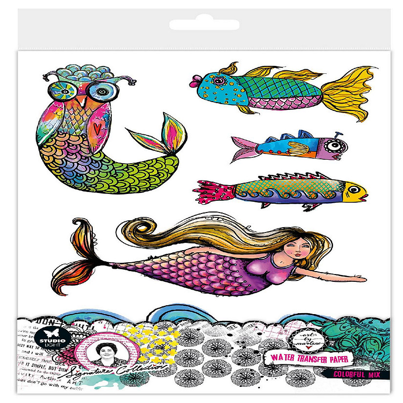 Art By Marlene Water Transfer Paper 2/PkgNr. 01, Colorful Mix