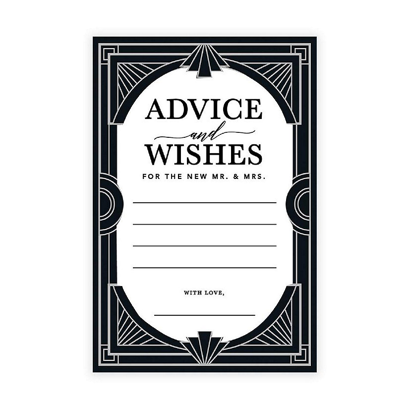 Art Deco Wedding Advice 4x6IN 56PC Image