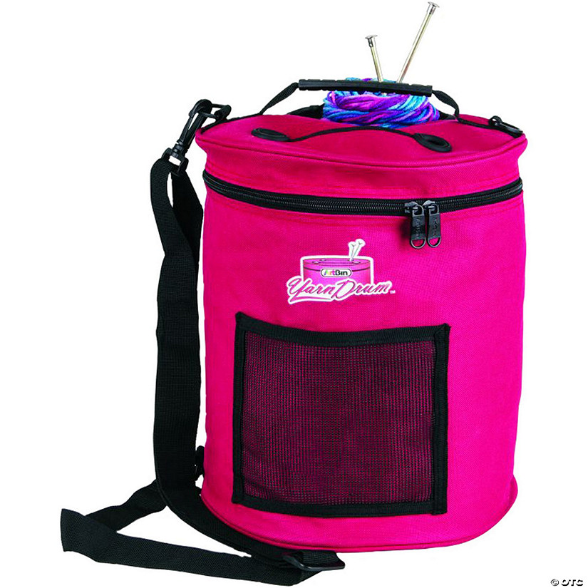 Artbin Yarn Drum 12"X12.75"Raspberry Oriental Trading