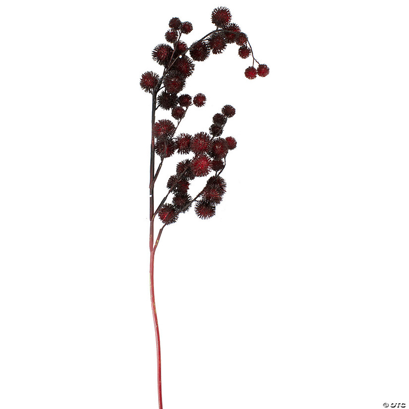 Artificial Weeping Thistle Christmas Spray - 41" - Red Image