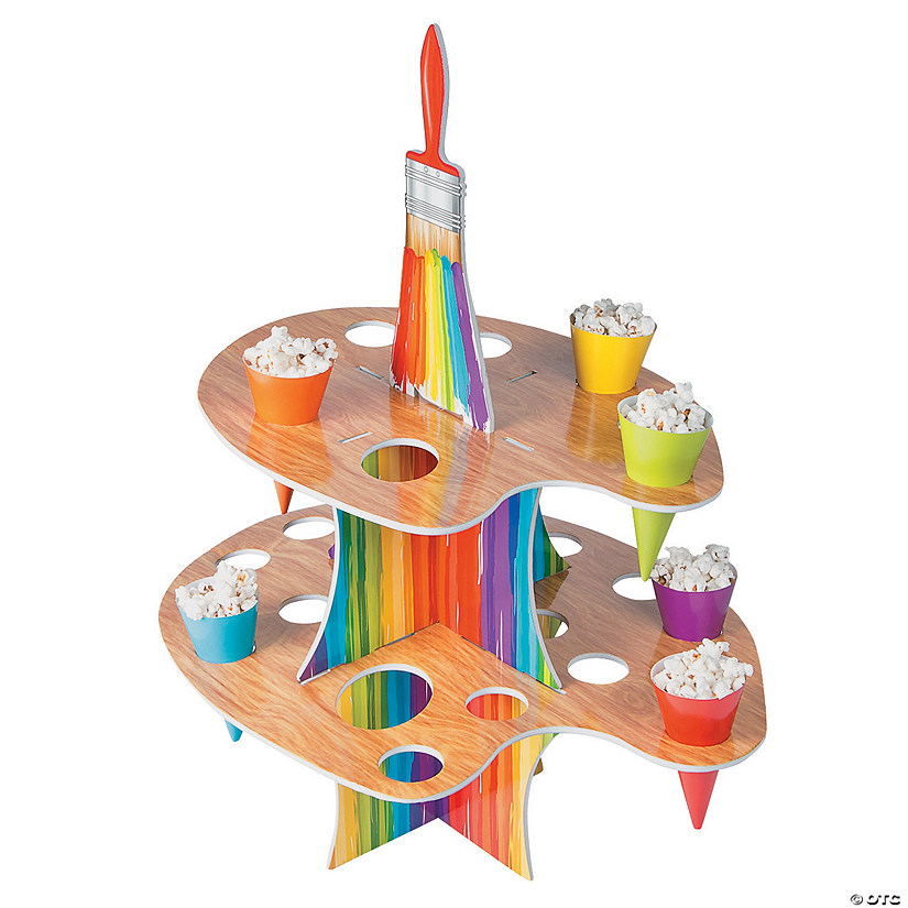 Artist Party Treat Stand with Cones - 25 Pc. Image