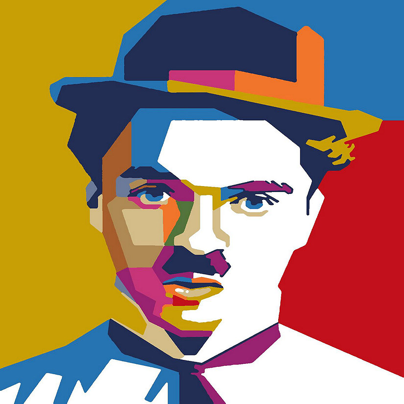 Artwille DIY Paint by Numbers - Charlie Chaplin Image