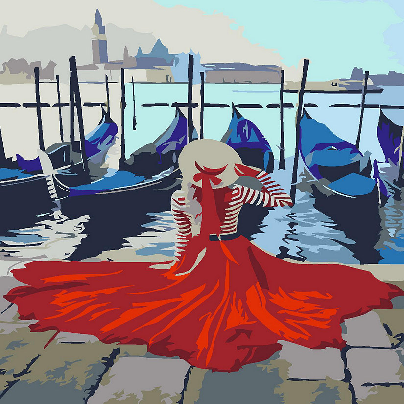 Artwille DIY Paint by Numbers - Embankment of Venice Image