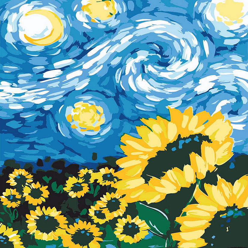 Artwille DIY Paint by Numbers - Flowers of the Sun Image