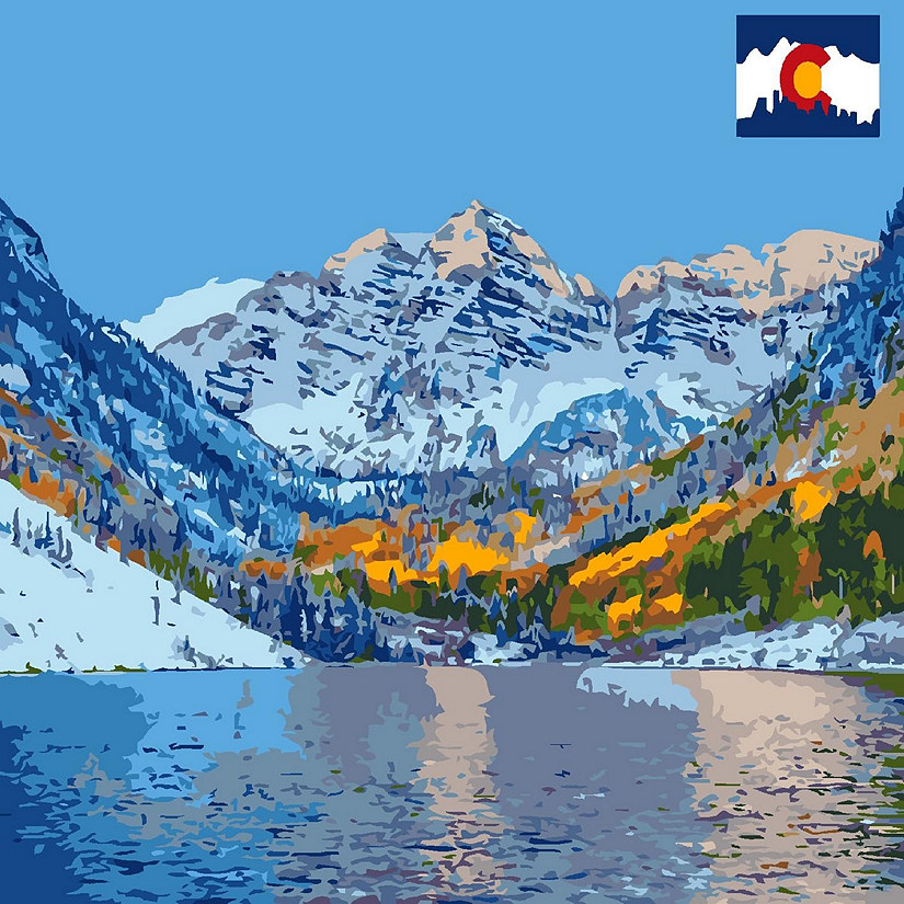 Artwille DIY Paint by Numbers - Lake in Colorado Image