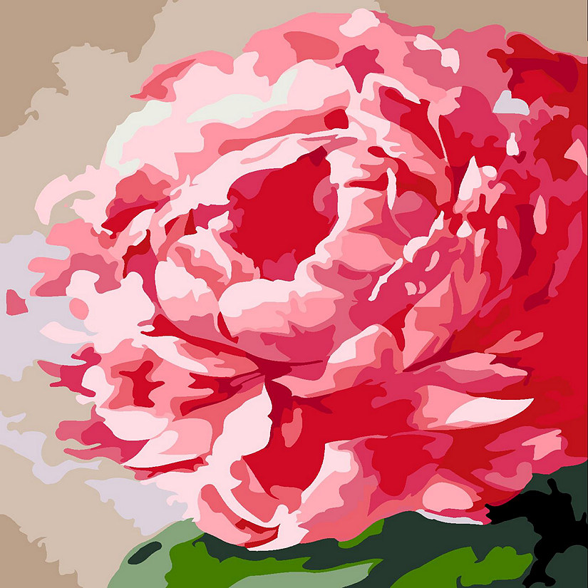 Artwille DIY Paint by Numbers - Peony Flower Image
