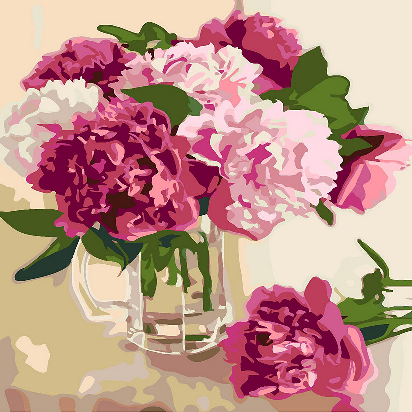 Artwille DIY Paint by Numbers - Pink Peonies Image